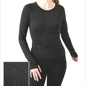 Athleta Black Long Sleeve Top